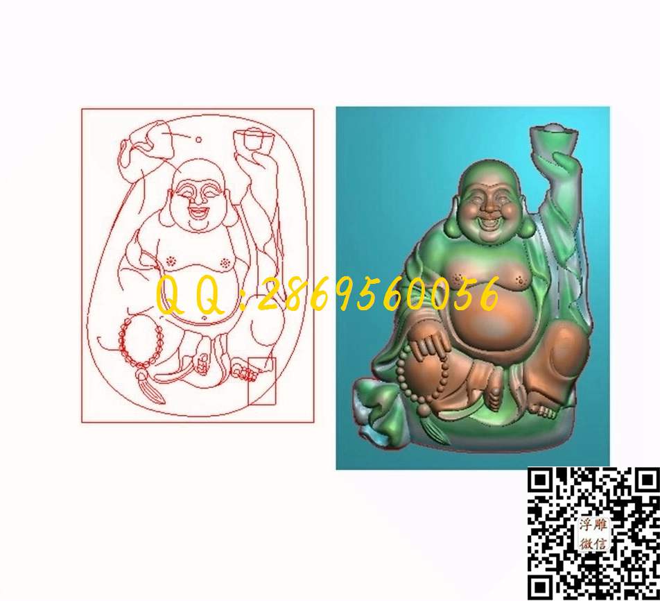 布袋和尚弥勒佛 47-63-5_佛像弥勒佛挂件佛公精雕图浮雕图